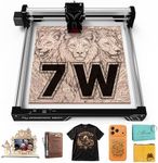 Atomstack Swift 7W Laser Engraver, High Precision Laser Cutter with 0.06 x 0.08mm Compressed Spot, 400mm/s Fast Engraving Speed, 300x300mm Engraving Area, Support Lightburn/LaserGRBL, Black