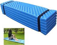 Yorten Outdoor Camping Sleeping Mat R-Value 2.1 Ultralight Waterproof Folding Mat,Portable Sitting Pad for Hiking and Camping Multicolor