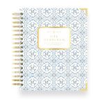 Day Designer 2024-2025 Daily Planner, July 2024 - June 2025, 7.4x9.5 Page Size, Daily Casa Bella Glossy Laminated Cover (Casa Bella)