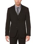 Perry Ellis Men's Slim Fit Solid Stretch Jacket Blazer, Black-42fj4420ps, 36