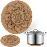 2 Sets Heat Trivet 19cm Cork Trivet