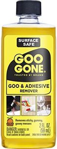 Goo Gone Original - 2 Ounce - Surface Safe Adhesive Remover Safely Removes Stickers Labels Decals Residue Tape Chewing Gum Grease Tar