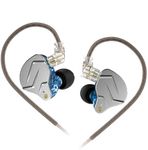 KZ ZSN Pro in Ear Buds Earphones Yinyoo Hybrid Dynamic Driver Balanced Armature Earbuds Headphones Dual Driver 1DD 1BA Deep Bass Stereo Sound Ergonomic Comfortable Earphones(Blue no mic)