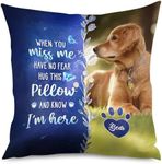 Personalized Picture Throw Pillow Case for Pets Lover | Gifts for Loss of Dog, Cat, Dog Sympathy,Personalised Pillow Cushion Cover, Personalised Pillow Cushion Cover for Sofa Couch