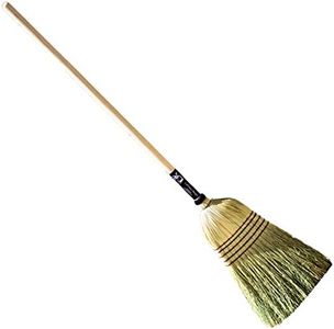 Authentic Hand Made All Broomcorn Broom (57-Inch/Large)