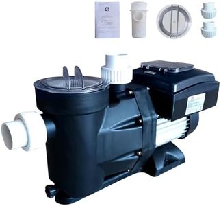 GarveeLife 1.5HP Above/In Ground Pool Pump, 3000-9000 GPH Variable Speed, 110V Self Priming Pool Pump, 1100W Powerful Copper Motor Self Priming Pool Pump Silent Operation with Control Screen