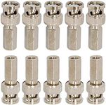 Eagles Pack of 10 BNC Male Twist-On RG-59 Coax Cable Connectors for CCTV Security Cameras Audio Video Connecting