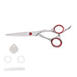 Mr Barber Classic X Series 5.5 inch, Stainless Steel Professional Hair Cutting Scissors -Silver Ergonomic Design