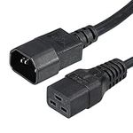 PATIKIL AC Power Cord 3 Prong C14 Male to C19 Female 3.28Ft 250V 10A 16A PDU Extension Cable for Laptop Electronics TV Computer Printer Radio Monitor