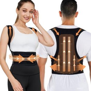 HEZKUGU Back Brace, Posture Corrector for Women and Men,Scoliosis and Hunchback Correction,Brace for Upper and Lower Back,Relieve Back Pain,Comfortable and Effective (XL/XX-Large)