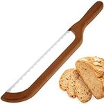 Bread Slicer, Serrated Bagel Bread Bow Cutter,Stainless Steel Sourdough Bread Slicer for Homemade Bread, Bread Cutting Tool with Fiddle Bow Design,15.7" Bread Cutter for Homemade Bagels