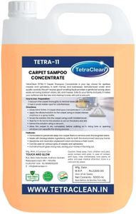 Tetraclean Tetra11 Carpet Shampoo Concentrate | Deep Cleaning & Stain Remover | Fresh Fragrance | Safe for Carpets & Upholstery | Odor Control | For Home & Commercial Use, 5L
