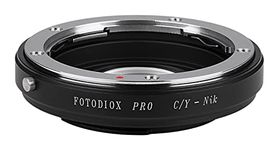 Fotodiox Lens Mount Adapter - Contax/Yashica (also known as C/Y CY) Lens to Nikon Adapter, for Nikon D1, D1H, D1X, D2H, D2X, D2Hs, D2Xs, D3, D3X, D3s, D4, D100, D200, D300, D300S, D700, D800, D800E, D40, D50, D60, D70, D70S, D80, D40X, D90, D3000, D3100, D3200, D5000, D5100, D7000, Fuji S1, S2, S3, S5