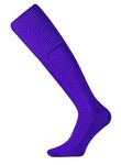 Mitre Adult Mercury Plain Football Sports Socks | Football Team Kit | Lightweight Long Sock | Breathable Sports Sock, Purple, Senior (7 UK - 12 UK)