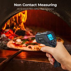 ERICKHILL Infrared Thermometer – Black/Blue Non-Contact Temperature Gun
