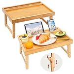 Moretoes 2pcs Bed Tray Table for Ea