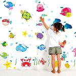 SP Decals Wall Stickers Underwater Creatures Baby Room (Multi-Colour)