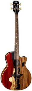 Luna Guitars Vista Bear 4 String Acoustic/Electric Bass with Case, Right (VISTABEARBASS)