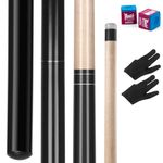 Aklot Pool Cue, Heavy Hitter Jump Break Cue 23~25oz 1 Pool Stick 14mm Bakelite Tip for Explosive Breaks and Effortless Jumps Black