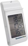 Large Digital Max Min Thermometer in Grey - Indoor Outdoor Garden Greenhouse Wall