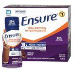 Ensure High Protein 16 g, Nutritional Supplement Protein Shakes, Ready To Drink, Chocolate, 6 x 235-mL Bottles