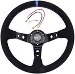 Leather Steering Wheel 350mm 6 Bolt