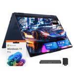 Lenovo IdeaPad 5 2-in-1 16" WUXGA Touchscreen Laptop, AMD Ryzen AI 7 350, 16GB LPDDR5X, 1.5TB Storage (512GB SSD+1TB Docking), AMD Radeon 860M Graphics, Backlit Keyboard, Wi-Fi 7, Win 11 Pro, Blue