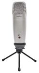 Samson C01U Pro - USB Studio Condenser Microphone with a Headphone Output for Zero-Latency Monitoring - Silver