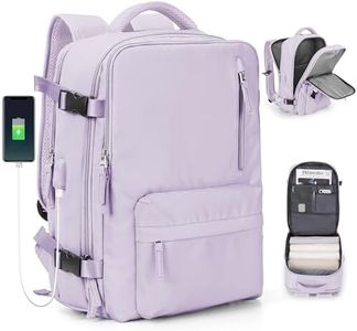 Lendolk Large Travel Backpack Women, Carry On Backpack Men,Hiking Backpack Waterproof Outdoor Sports Rucksack Casual Daypack School Bag Fit 14 Inch Laptop with USB Charging Port Shoes Compartment A7