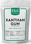 Xanthan Gum (227g/8oz) by Elo's Premium| Packaged In Canada| 100% All-Natural Thickener, Stabilizer, Binding Agent| Non-GMO, Organic, Vegan, Non-MSG, & Keto| Food Grade Xanthan Gum Thickener for Soups, Sauces, Smoothies, Shakes, & more