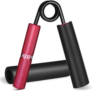 AIXPI Hand Grip【50lbs-250lbs】in Metallo,Avambracci Attrezzi,Allenamento Avambraccio e Mani,Rafforzamento Muscolare di Mano, Polso e Avambraccio（Rosso-100LBS）