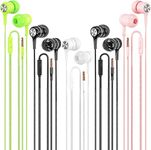 Wired Earbuds with Microphone 5 Pac