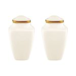 Lenox Eternal Gold-Banded Fine Porcelain 5 Pieces from The Lieu, Porcelain, Ivory, S&P Shakers