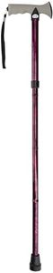 DRIVE DEVILBISS HEALTHCARE Folding Walking Stick with Soft Grip Handle, Purple (Packaging may vary)