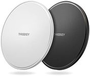 THREEKEY 2 Pack Wireless Charger,10W Wireless Charging Pad Compatible with iPhone 14/14 Pro/14 Plus/14 Pro Max/13/13 Mini/13 Pro/13 Pro Max/12/11/ Samsung Note,Galaxy, Black&White