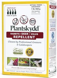 Plantskydd Animal Repellent - Repels Deer, Rabbits, Elk, Moose, Hares, Voles, Squirrels, Chipmunks and Other Herbivores; Wettable Powder Concentrate - 1 LB Box - Makes 1 Gallon Liquid (PSP-R1)