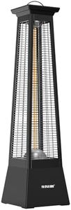 Maxkon 1500W 360° Infrared Patio Heater Electric Portable Freestanding Space Tower Carbon Fibre Omnidirectional Heating Indoor Outdoor w/Handle IP44