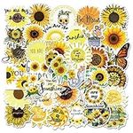 50 Pcs Sunflower Stickers| Sunflowe