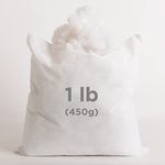 Nemcor Polyester Fill Stuffing 450g in Bonus 21 x 21 inch Pillow Insert – 1LB (16 oz), Great Filler for Décor Pillows and Pet Beds, Polyfill Stuffing for Stuffed Animals and Crafts, White