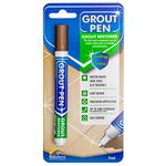 Grout Pen - Designed for Restoring Tile Grout in bathrooms & Kitchens (Brown)