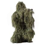 HaoFst Large size Ghillie Suit Camo Woodland Camouflage Forest Hunting 4-Piece + Bag