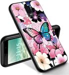 RYUITHDJP for Blu View 3 Phone Case 6"(B140DL) Butterfly Pastel Design, Phone Case for Blu View 3 Case TPU Stylish Protective Cover