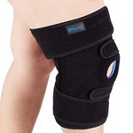 Nvorliy Plus Size Knee Brace for Knee Pain, Extra Large Knee Brace for Women and Men, Adjustable Knee Support with Side Stabilizers for Knee Pain Relief, Arthritis, ACL, LCL, MCL, Injury Recovery (3XL/4XL)