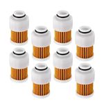 Anxingo 8 Pack Fuel Filter 68V-24563-00-00 881540 18-7979 Replacement for Yamaha Mercury 50HP 60HP 75HP 90HP 115HP 4 Stroke Outboard Motor Engines