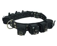 Dogs My Love 8lbs Genuine Leather Weighted Dog Collar 2" Wide. Exercise and Training. Fits 24"-30" Neck Size