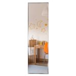 HORLIMER Full Length Wall Mirror with Sliver Frame, 122x35cm(14x48 inches) Large Body Door Mirrors for Living Room Bedroom Bathroom