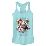 Warner Bros. Womens Harry Potter and The Deathly Hallows Hogwarts Mystic Wash Women's Fast Fashion Racerback Tank Top, Cancun, Large