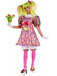 Forum Novelties 68041 Circus Sweeties Tickles the Clown Dress Adult Costume, Multicolor, One Size