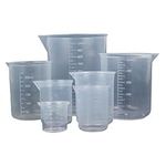 Aselected 7 Pack Plastic Measuring 