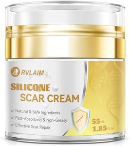 Scar Cream Silicone Scar Gel, Scar Cream for Surgical Scars, Advanced Scar Removal Cream for C-Section, Injury, Acne, Burns, Keloids, Stretch Marks, Old & New Scars, 1.85 Oz (55g)